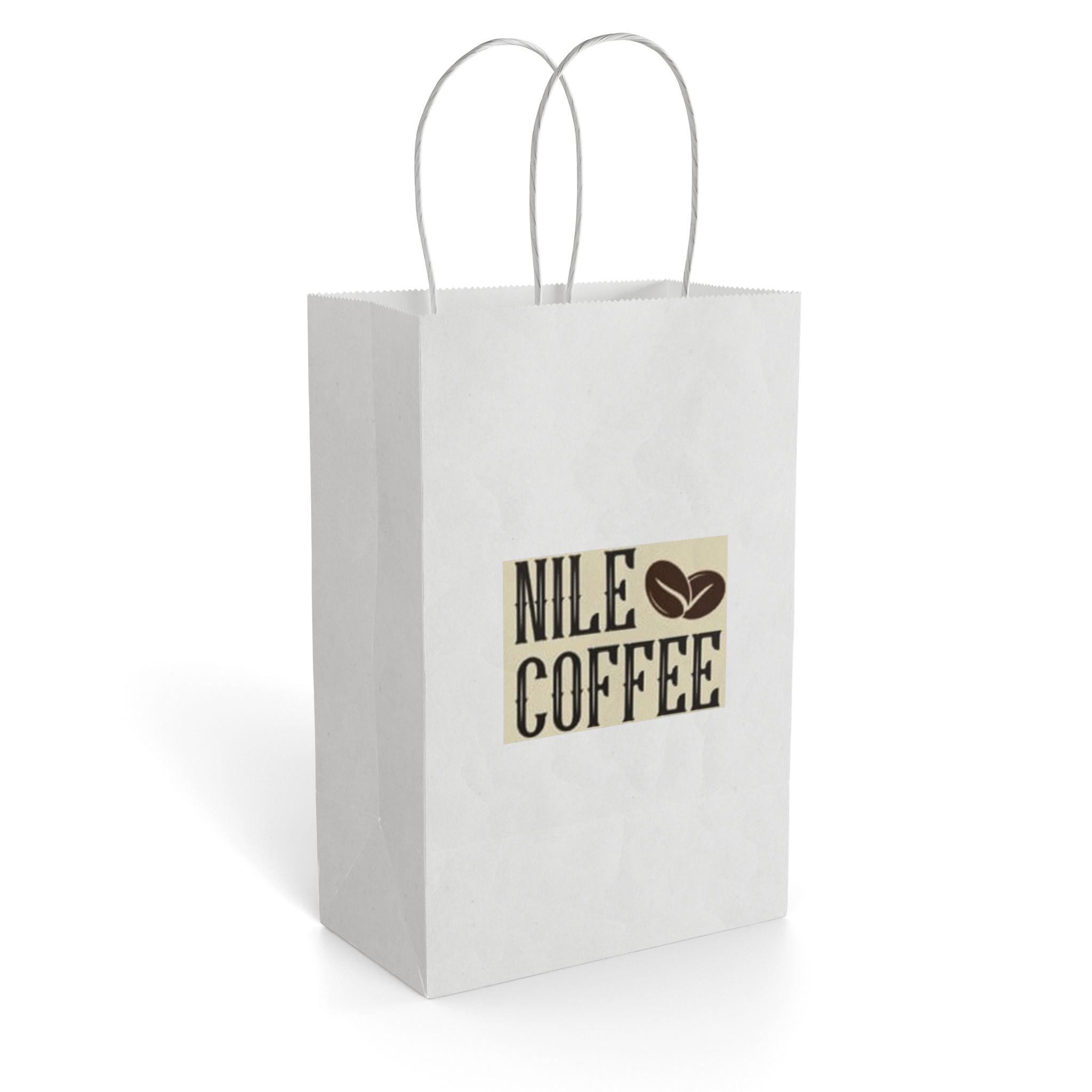 Coffee Shop Gift Bag — "Nile Coffee" Logo Paper Tote